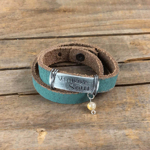 ReLoved by Honey and Me featuring Simply Saguaro - Vintage Soul Wrap Bracelet with Bead