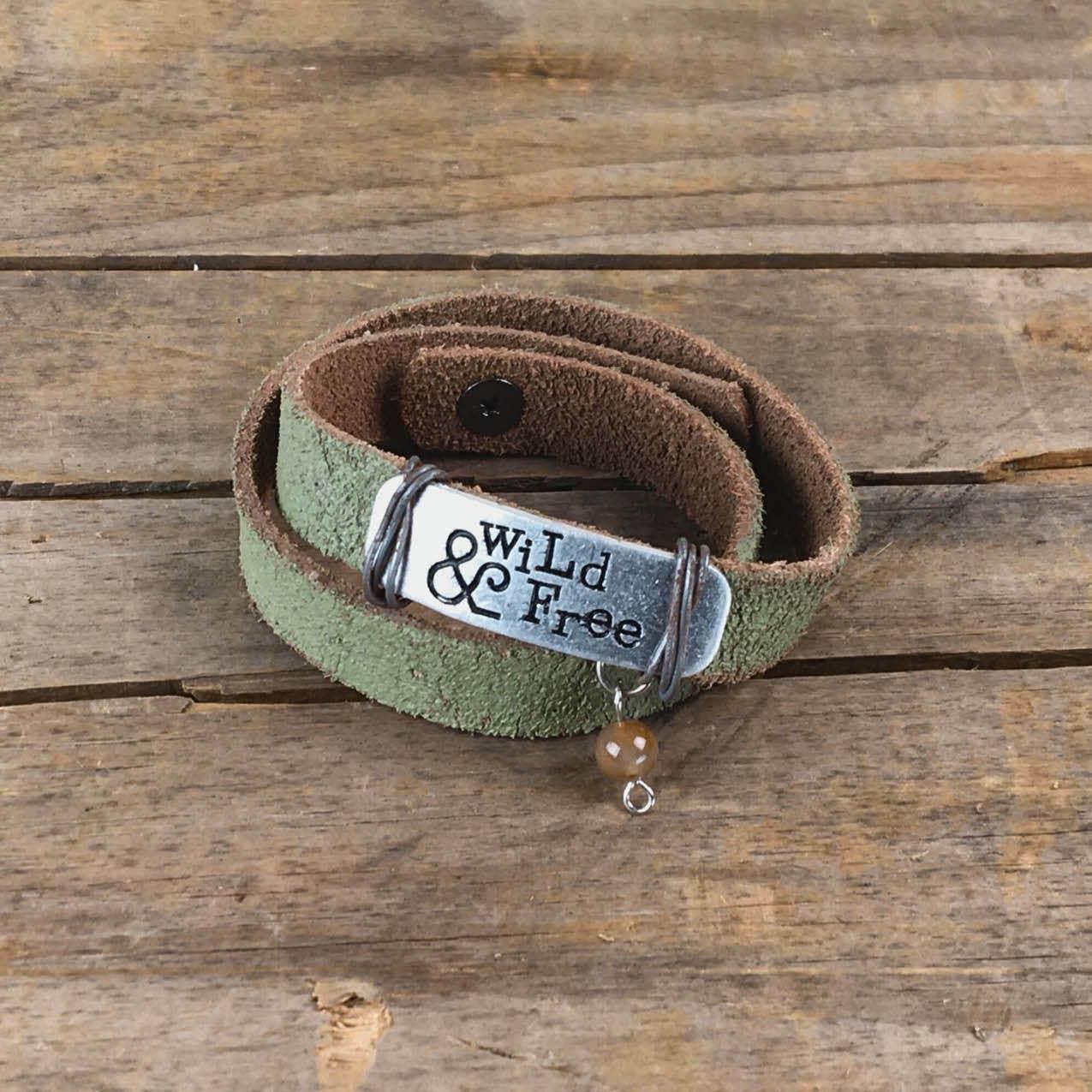 ReLoved by Honey and Me featuring Simply Saguaro - Wild and Free Wrap Bracelet with Bead