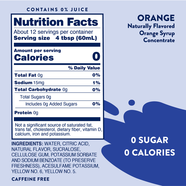 Skinny Mixes - Sugar Free Orange Soda Syrup