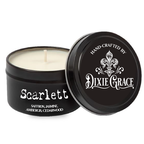 Scarlett - 8 oz Candle Tin - Cotton Wick