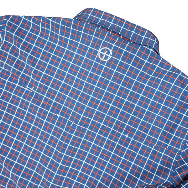 San Jac Men's Long Sleeve Performance Shirt - Grid