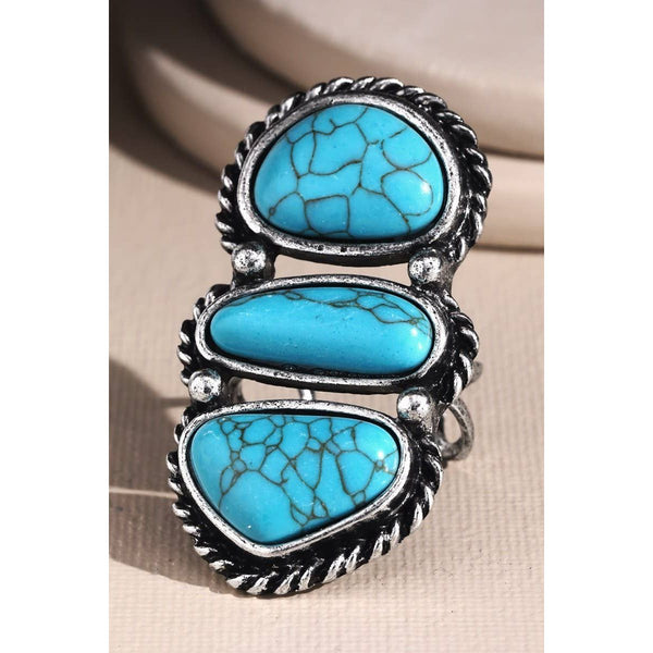 Layered Navajo Semi Stone Ring