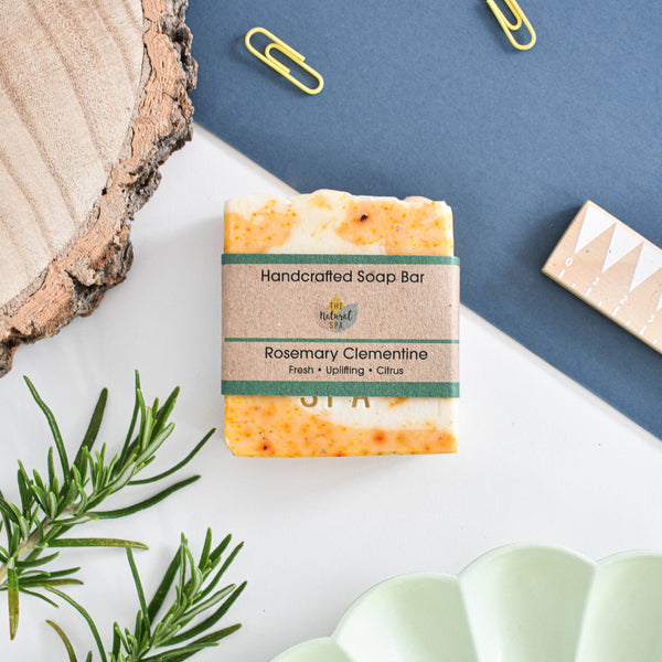 Rosemary Clementine Cold Process Soap bar- Palm Free - Vegan