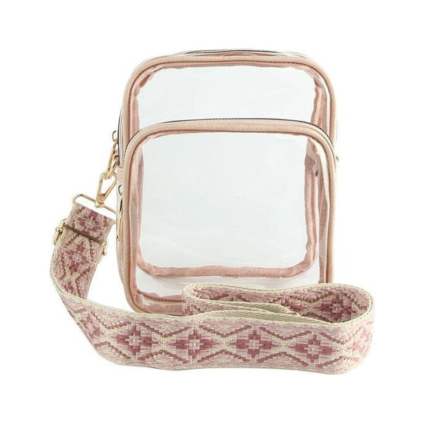 Guitar Strap Clear Crossbody Bag