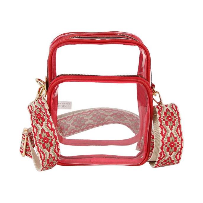 Guitar Strap Clear Crossbody Bag