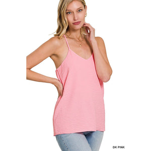 Adjustable Strap V-neck Cami Top
