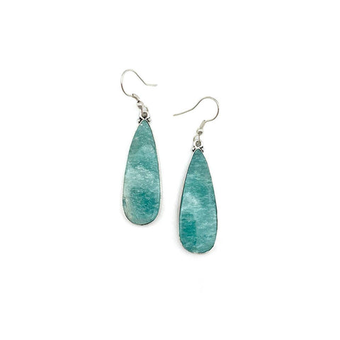 Kashi Semiprecious Stone Earrings - Amazonite