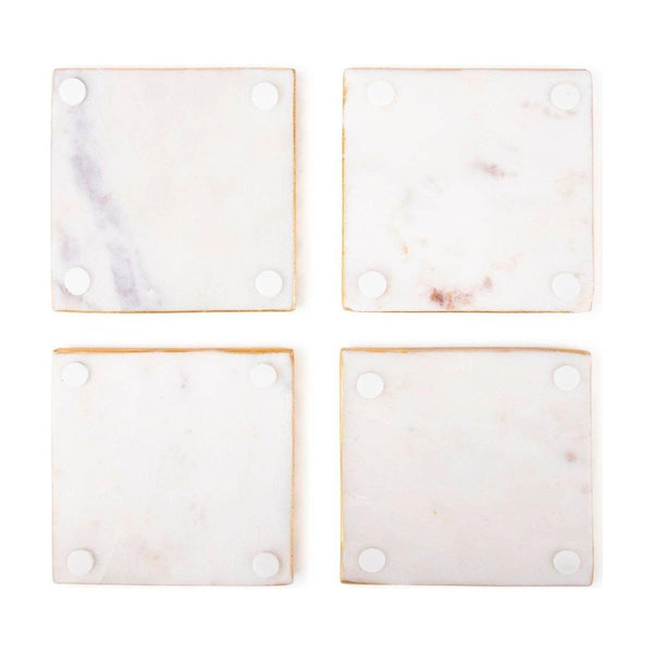 Bezrat - Bezrat Square Marble Coasters for Drinks