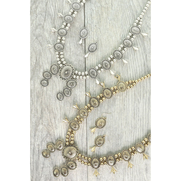 Western Squash Blossom Necklace Set