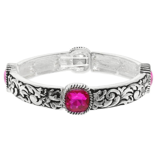 Western Crystal Stretch Bracelet