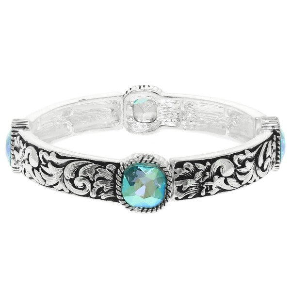 Western Crystal Stretch Bracelet