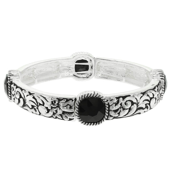 Western Crystal Stretch Bracelet