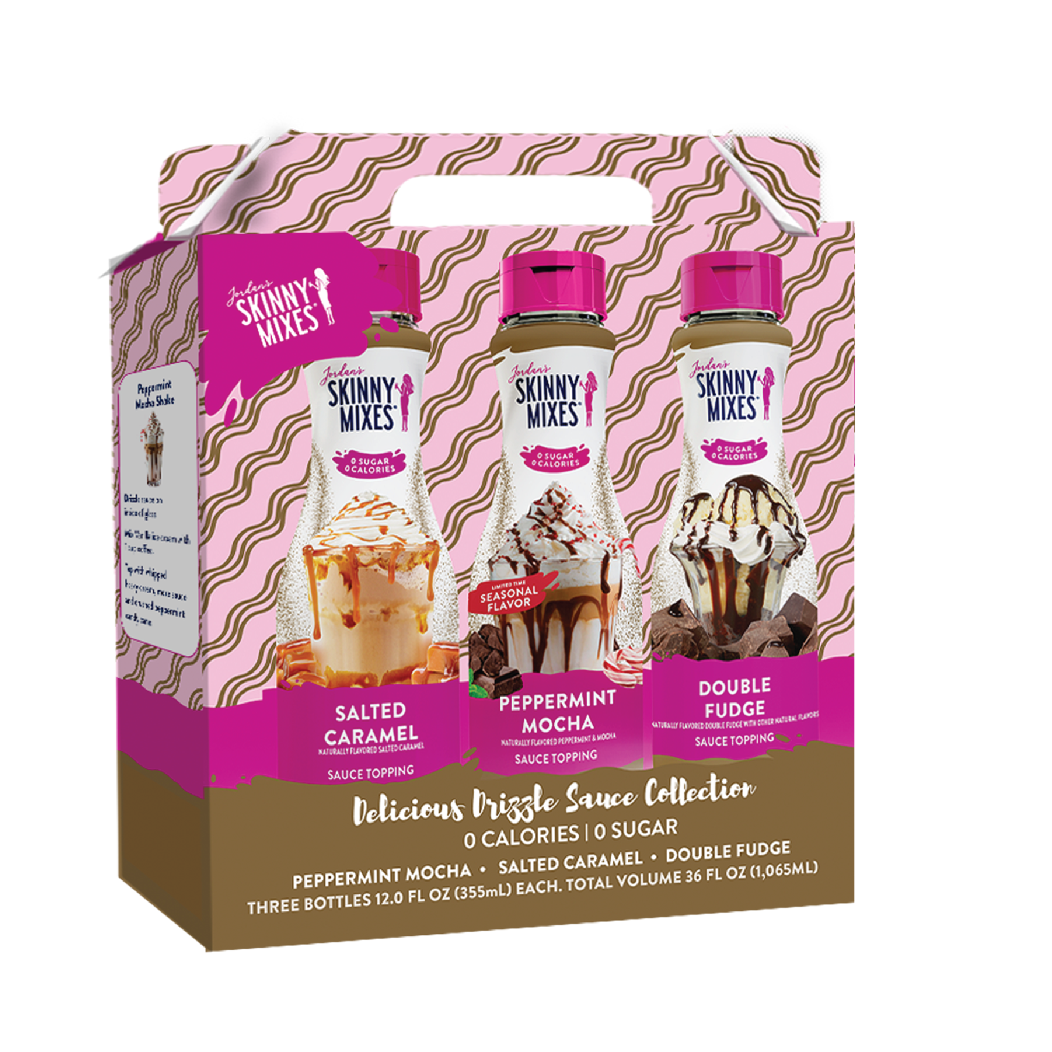 Jordan's Skinny Mixes - Sugar Free Holiday Delicious Drizzle Sauce Trio