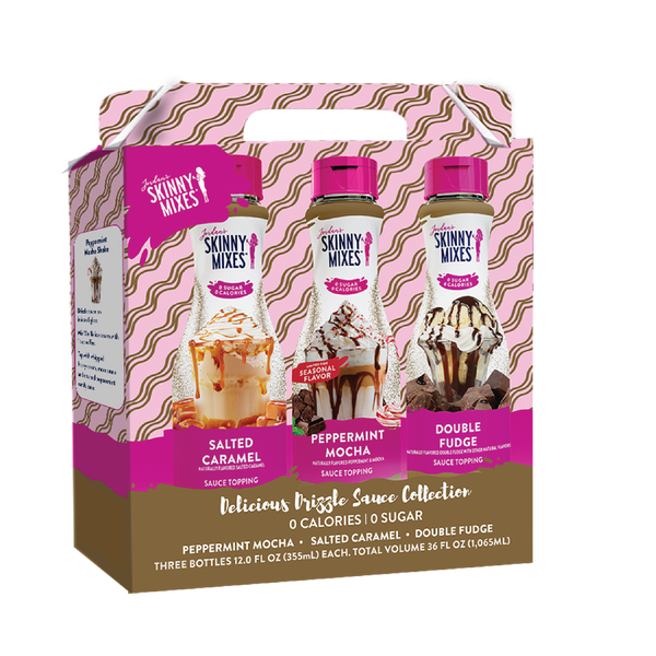 Jordan's Skinny Mixes - Sugar Free Holiday Delicious Drizzle Sauce Trio