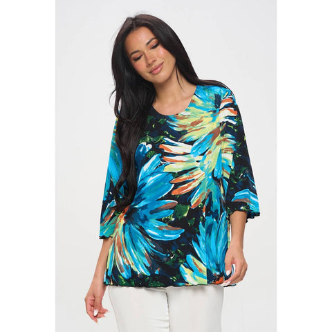 Jostar -Peacock Color Merrow Top