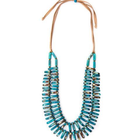 Hillary Necklace: Turquoise