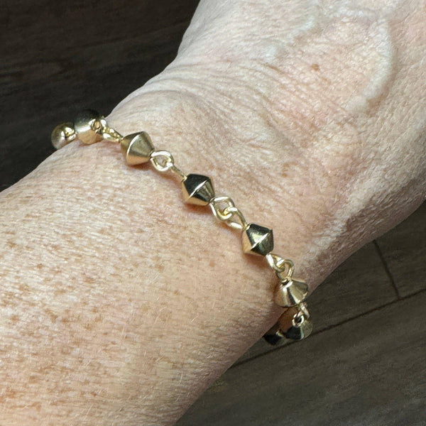 Bicone Golden Beads Betsy Bracelet