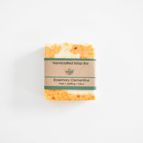 Rosemary Clementine Cold Process Soap bar- Palm Free - Vegan