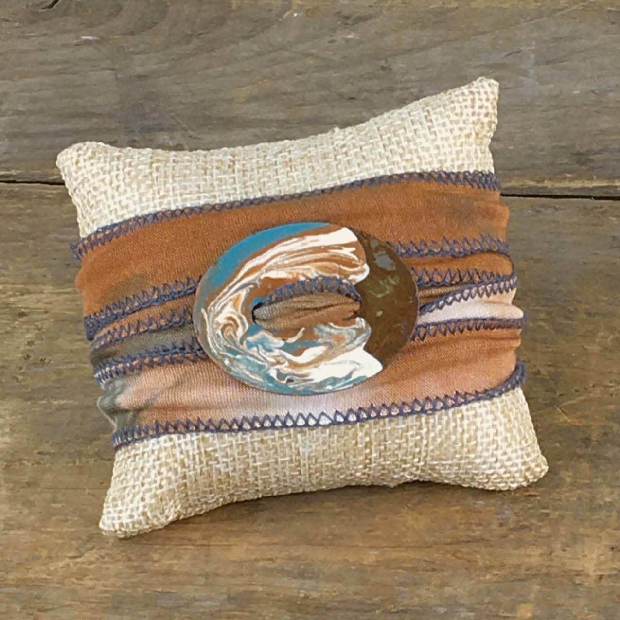 ReLoved by Honey and Me featuring Simply Saguaro - Cholla Dyed Wrap with Oval