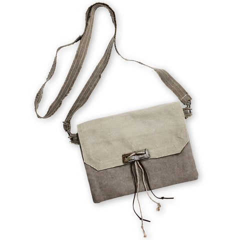 ReLoved by Honey and Me featuring Simply Saguaro - Lexi Sand Fold Over Crossbody Bag