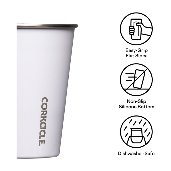 CORKCICLE - Eco Stacker - 18oz 4 - Pack - Gloss White