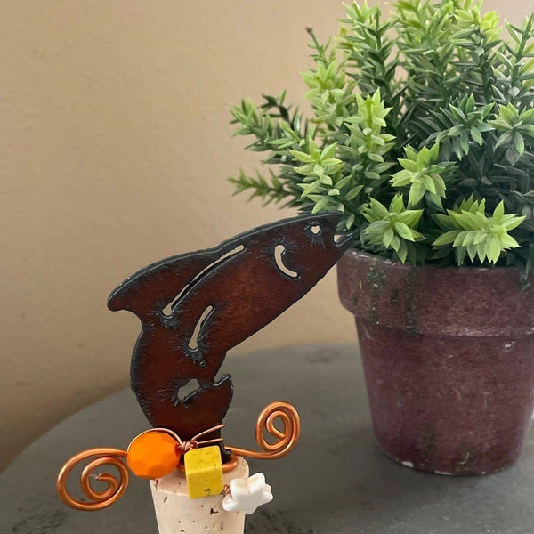 Rustic Wine Cork shapes with beads and wire