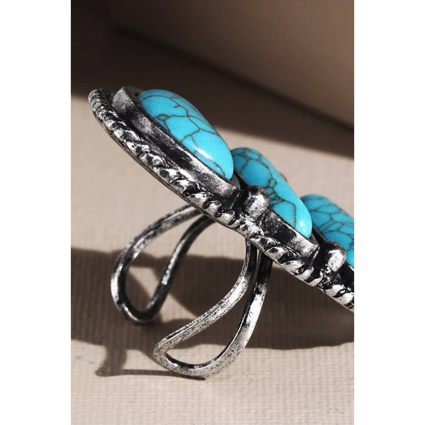 Layered Navajo Semi Stone Ring