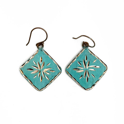 Anju Jewelry - Patina Blooming Waters Earrings