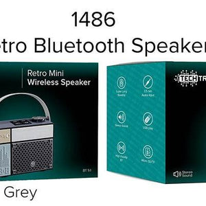 Retro Mini Wireless Speaker : Gray