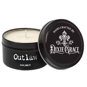 Outlaw - 8 oz Candle Tin - Cotton Wick