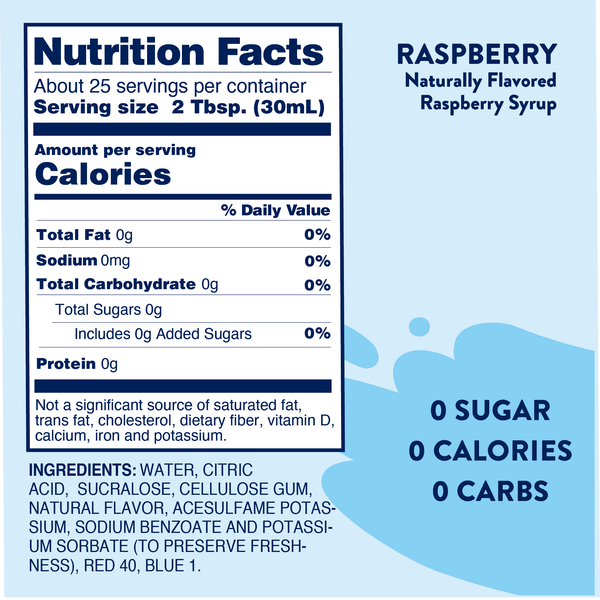 Skinny Mixes - Sugar Free Raspberry Syrup