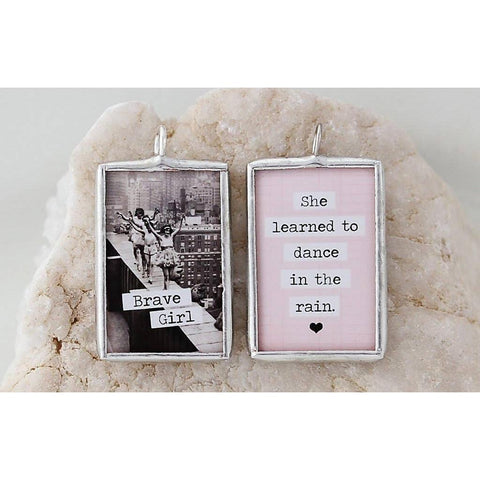 Brave Girl Soldered Art Charm: Charm Only