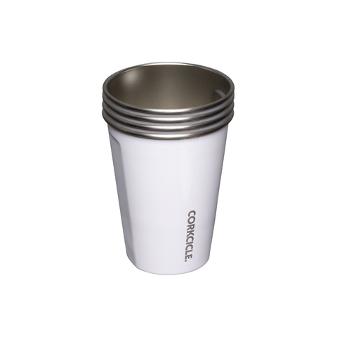 CORKCICLE - Eco Stacker - 18oz 4 - Pack - Gloss White