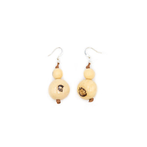 Semilla Earrings, Ivory