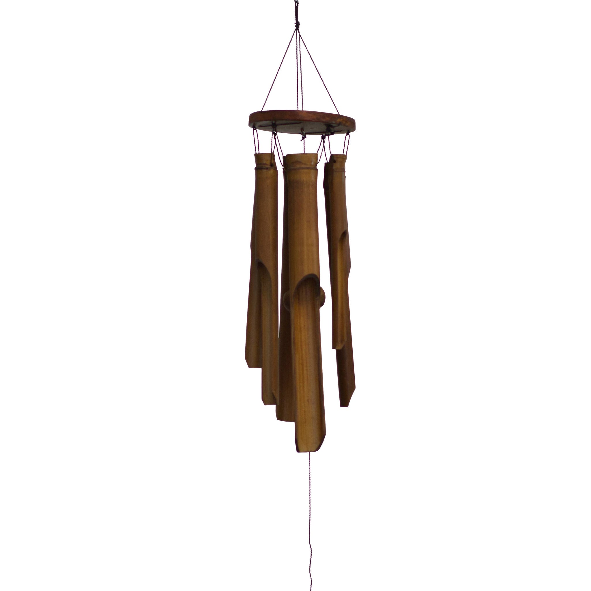 Simple Flat Top Bamboo Wind Chime