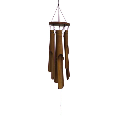 Simple Flat Top Bamboo Wind Chime