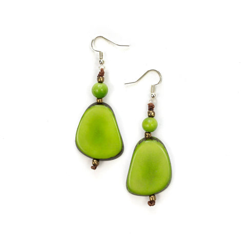 Alma Earrings, Green