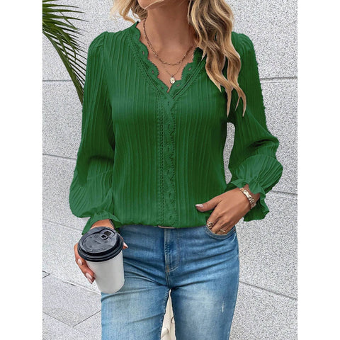 Long sleeve blouse: Green