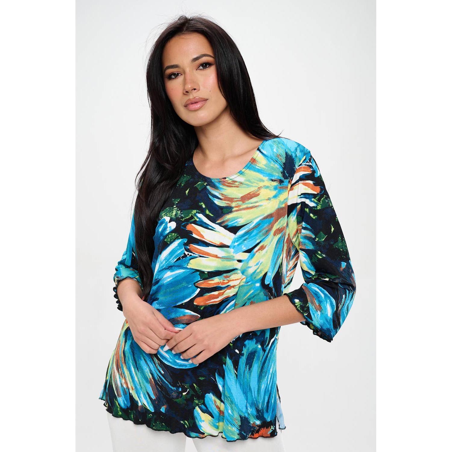 Jostar -Peacock Color Merrow Top
