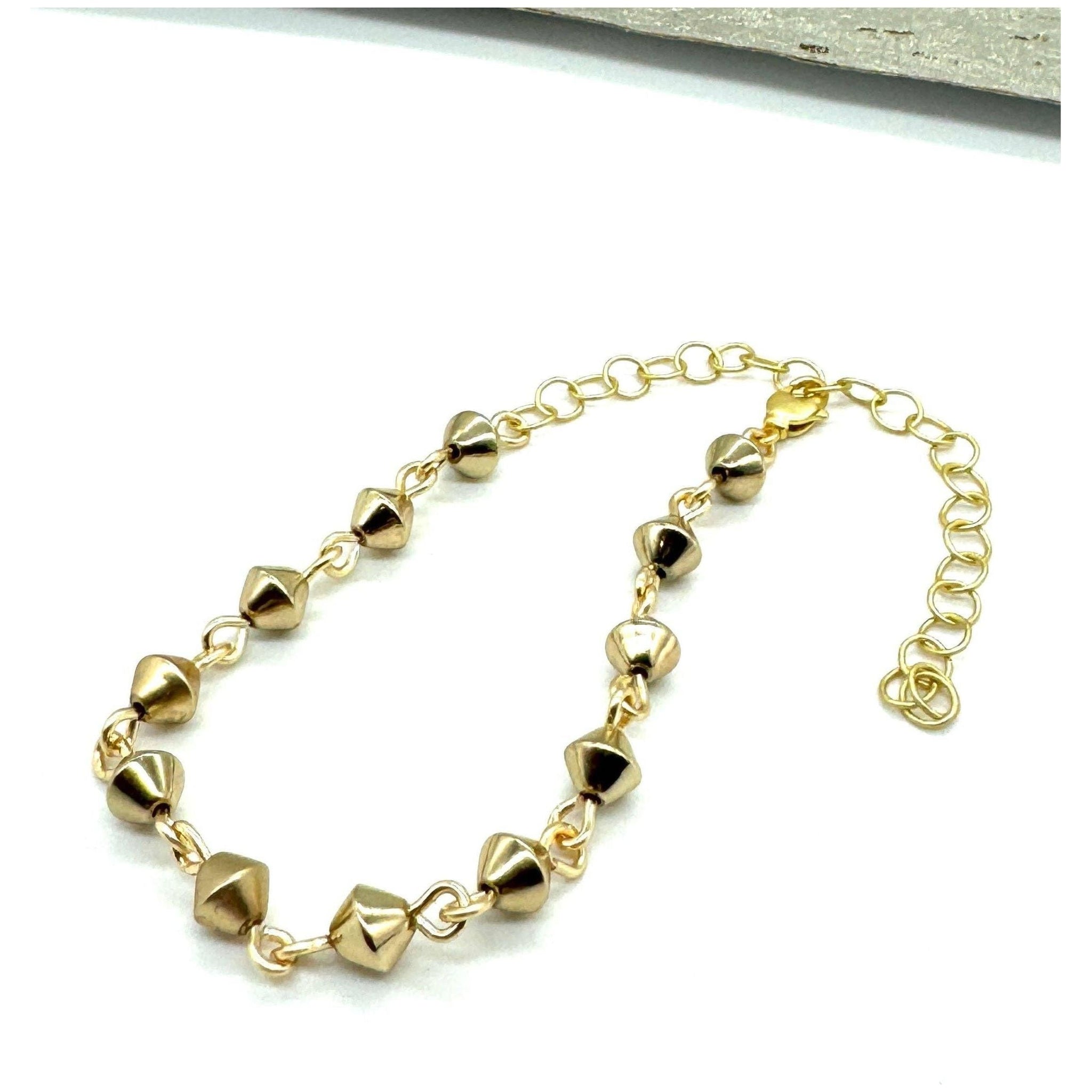 Bicone Golden Beads Betsy Bracelet