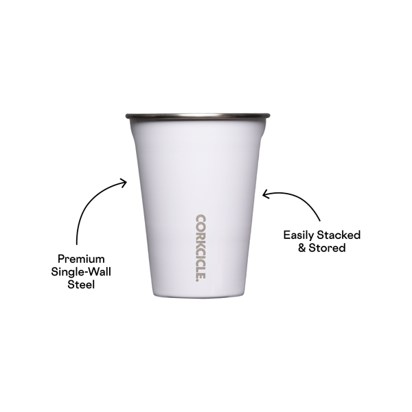 CORKCICLE - Eco Stacker - 18oz 4 - Pack - Gloss White