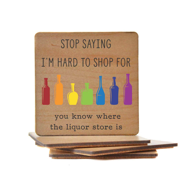Driftless Studios - Hard To Shop For Liquor Store Bar Coaster Gift - Coasters