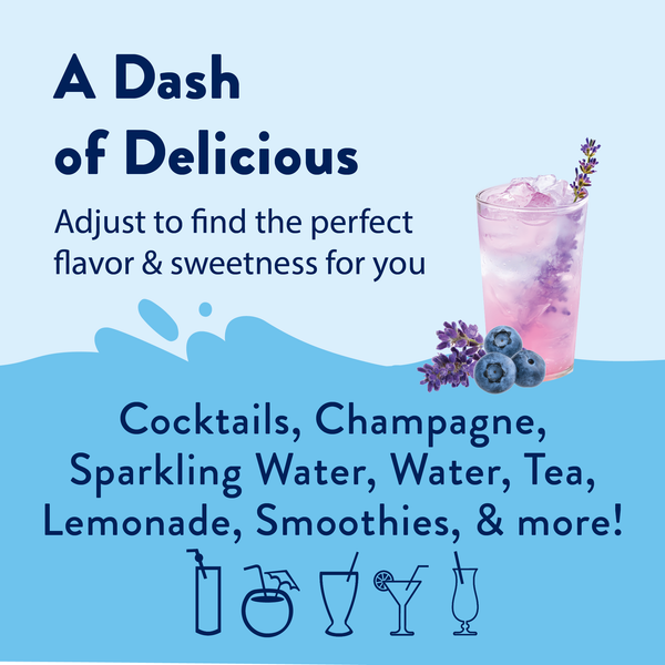 Skinny Mixes - Sugar Free Blueberry Lavender Flavor Infusion Syrup