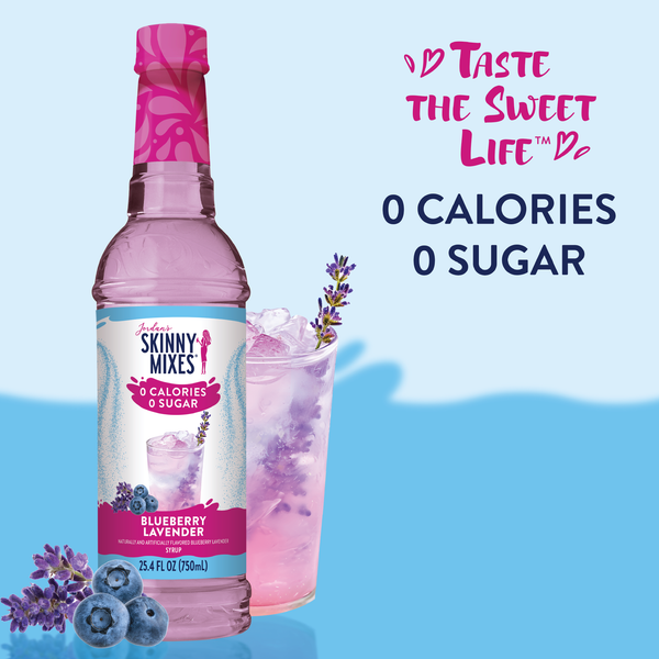 Skinny Mixes - Sugar Free Blueberry Lavender Flavor Infusion Syrup