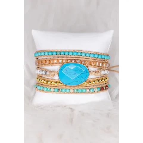 Summer Wrap Bracelet Turquoise