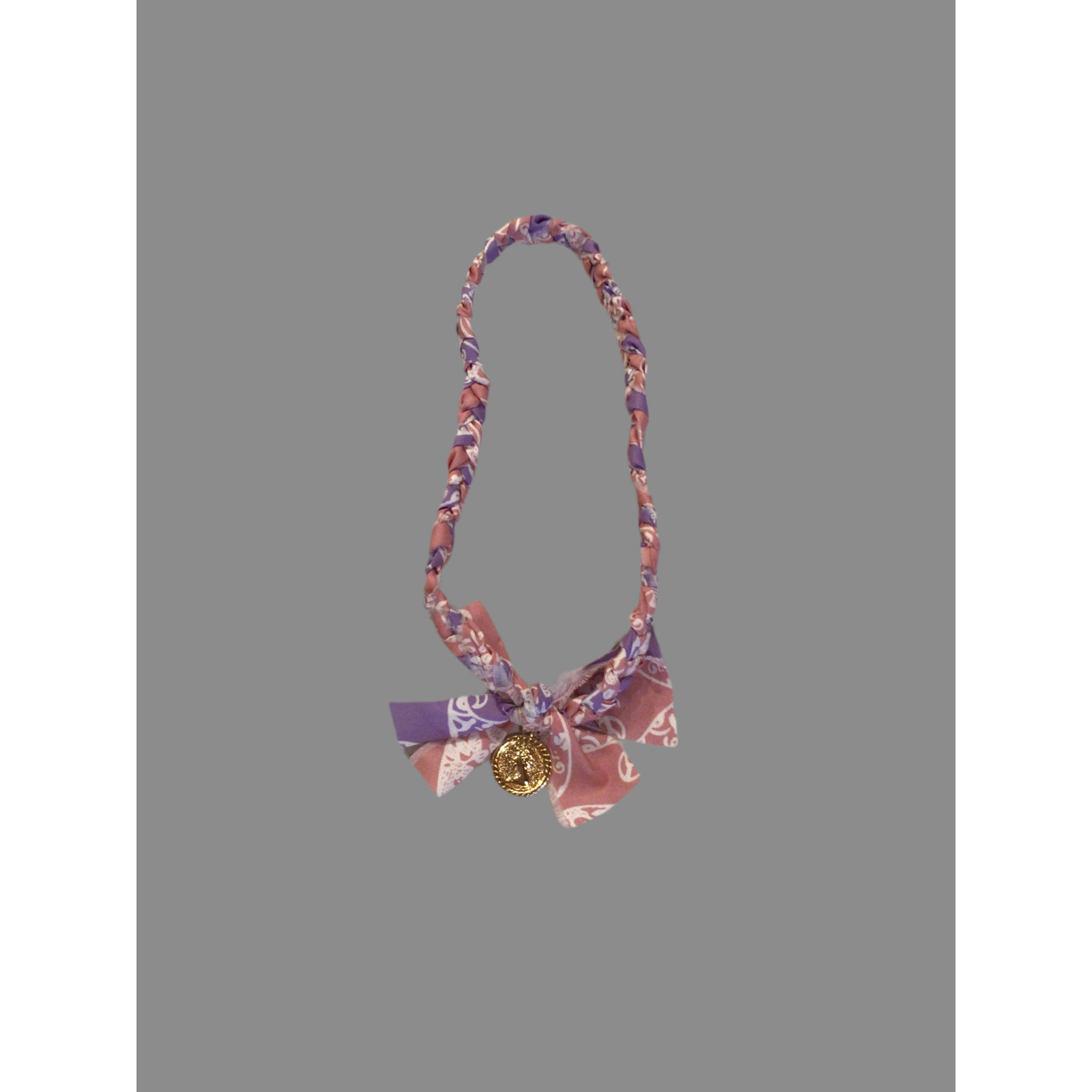 Bandana Necklace: Light Pink/Lilac