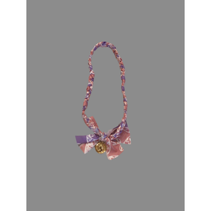 Bandana Necklace: Light Pink/Lilac