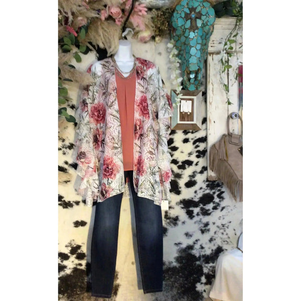 Lace Kimono, Floral