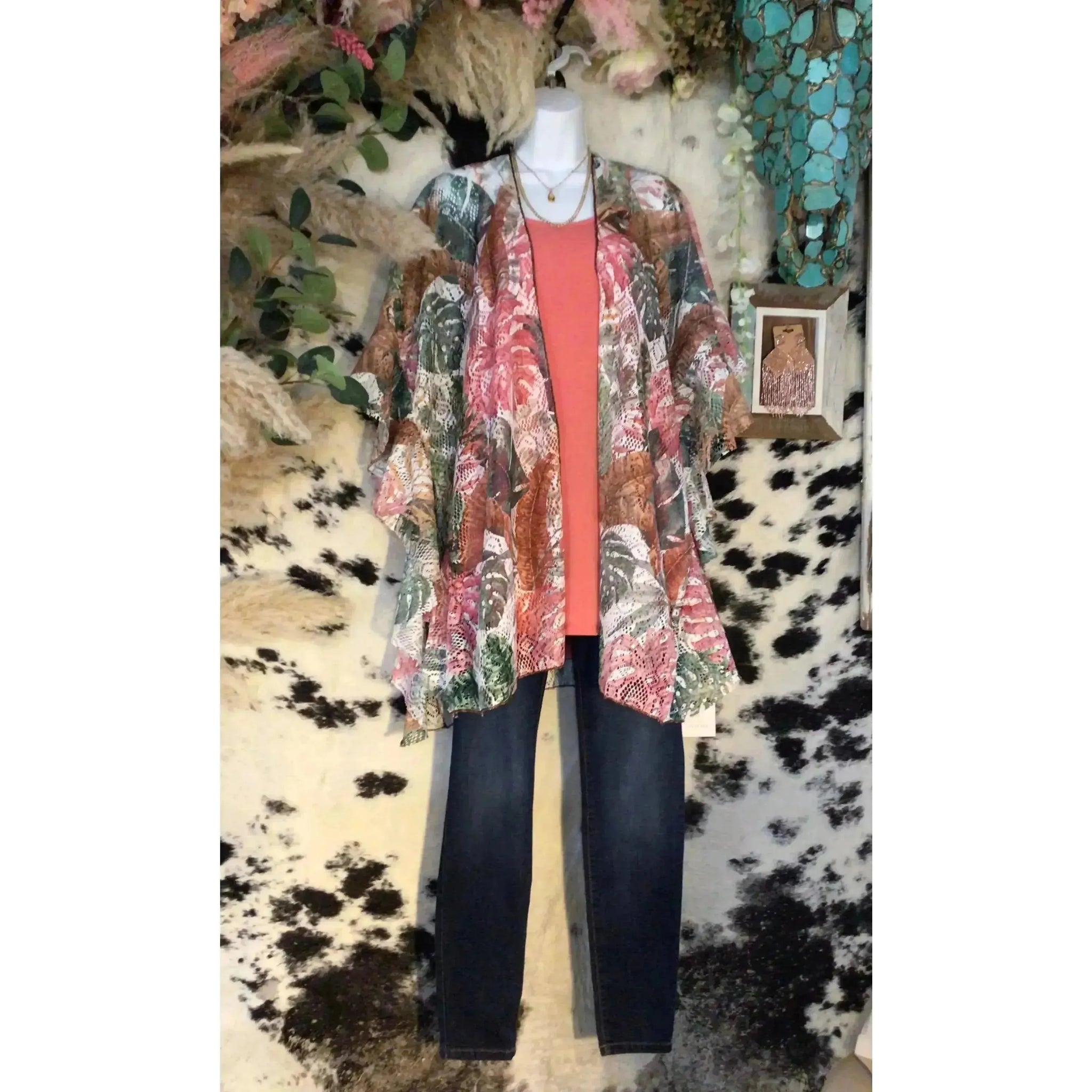 Lace Kimono, Floral