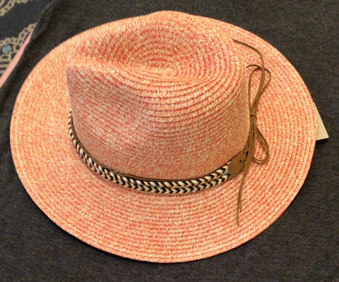Hat with Tie in the Back Hat Band
